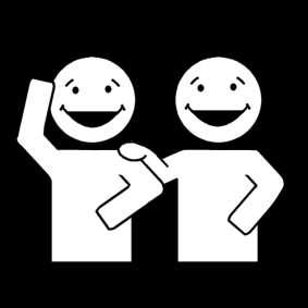 laugh together